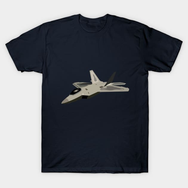 F22 Raptor Jet Fighter T-Shirt by NorseTech
